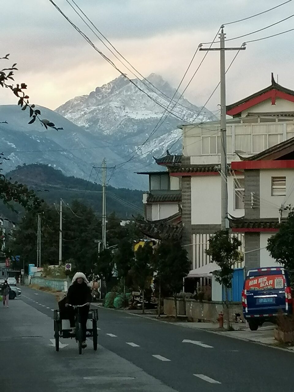 Lijiang's Yulong Snow Mountain, as viewed from Shuhe, Yunnan, China